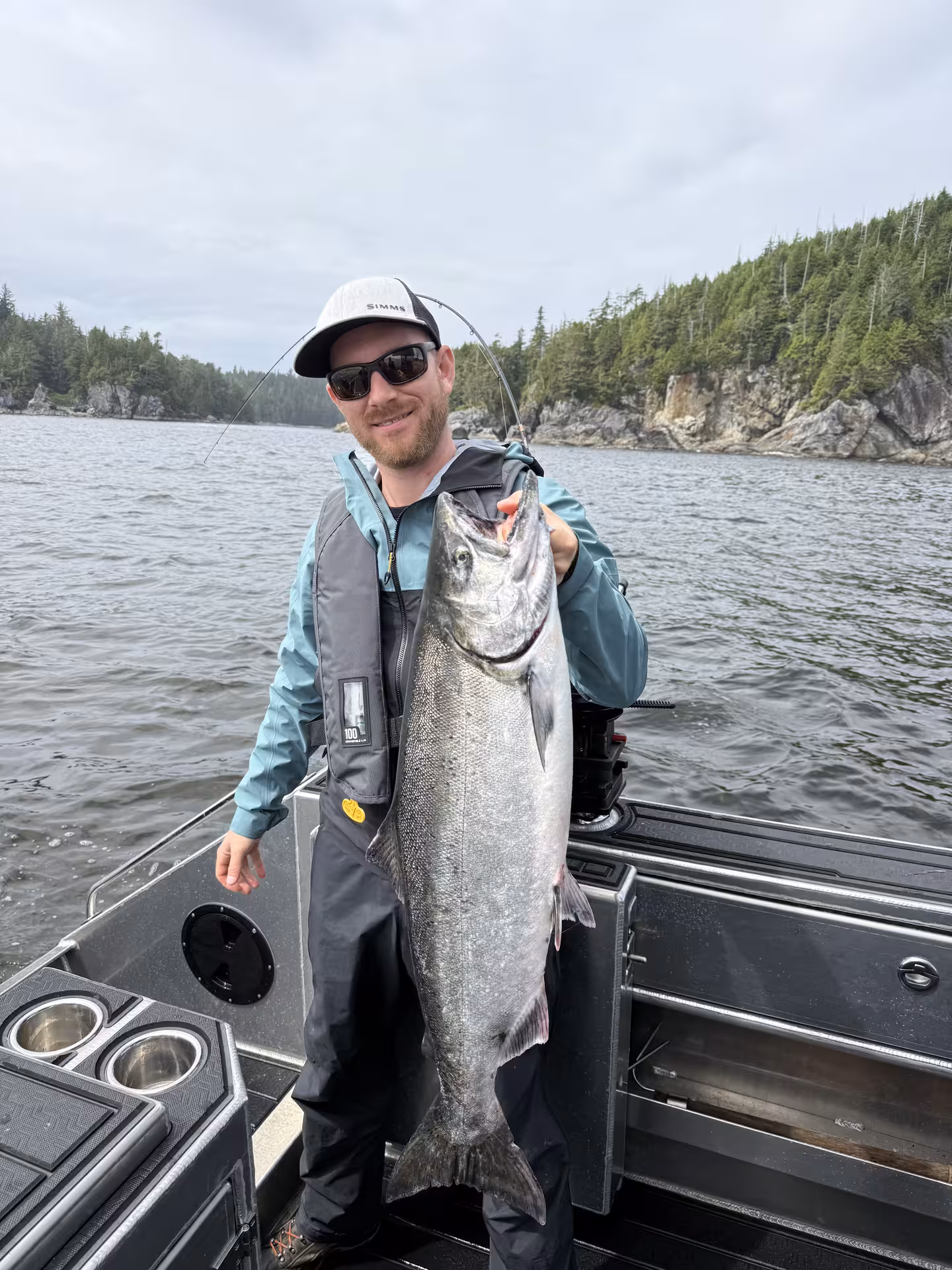 barkley sound 22lb chinook salmon